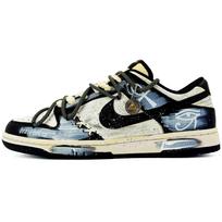 Nike Dunk Suixin, Paslaptingasis Faraonas Padengimas Amortizacija Žemi Batai Unisex Juodi Balti HF5441-100(Komanda45- ) 35.5 balta