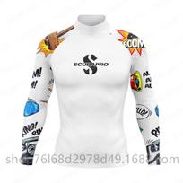 UV Protection Long Sleeve Rash Guard Snorkeling Diving Surfing Quick Dry Swimwear Men Women M white