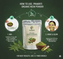 Neem Powder 100% Pure & Natural for Skin & Hair Care, Skin Brightening, Fights Dandruff, Controls Excess Oil, Fights Acne and Pimples gray