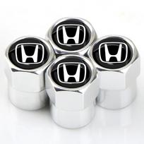 4PCS Metal Car Wheel Tire Valve Caps Stem Cover Car Accessories For Honda Civic XR-V HR-V City  X15 Accord Odyssey Spirior CRV Jazz