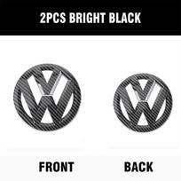 NEW Emblems 2pcs Car Front Grill/Rear Emblem Lid Covers Logo Sticker Volkswagen VW POLO Scirocco GOLF 5 6 7 8 MK5 MK6 MK7 MK Golf 5 (MK5)