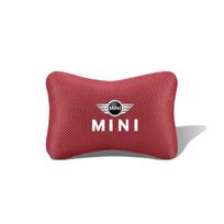 Automobilinė kaklo pagalvėlė Kvėpuojanti ledo šilko galvos atrama MINI Cooper JCW Countryman Clubman Cabrio Paceman Coupe Roadster Clubvan raudona