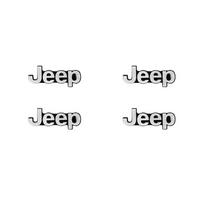 4 vnt. 3D aliuminio automobilio garso kolonėlių dekoravimo logotipų lipdukai Jeep Renegade Wrangler JK JL Grand Cherokee Compass automobilių aksesuarams white