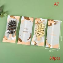 100 vnt. Skaidrus ledų gaminimo mašinos sandarus maišelis, naminių ledų ant pagaliuko plastikinis maišelis, rankų darbo ledų pakavimo maišeliai A7-50PCS beige