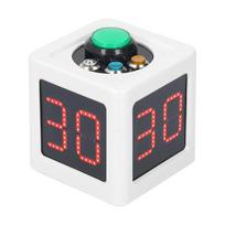 Poker  Clock With 1.4In Display Digital Cube Timer 5-Level Brightness No Battery For Poker Casino Chess Tournament