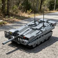Švedijos Strv 103 S-Tankas Be Bokštelio Pagrindinis Kovinis Tankas Statybiniai Blokeliai Žaislų Rinkinys Karinis Modelis Rinkiniai Suaugusiųjų Kolekcionieriaus Dovana 802vnt gray