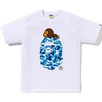 Bape Abc Camo Milo ant didelio beždžionės marškinėlio 2L30-110-002 XL