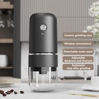 2024 New Electric Coffee Bean Grinder Ceramic Grinding Core Wireless Adjustable Automatic Electric Coffee Grinder Handheld Home