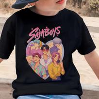 KPop Demon Hunters Saja Boys T-shirts Kids Clothes Summer Short Sleeve Tee KPop Demon Hunters T Shirt Baby Girl Boy Casual Tops 140cm gray