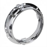7  LED Headlight Trim Ring Mounting Bracket Fits For Harley Street Glide Chrome gray