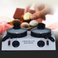 220V/110V  Mini Electric Chocolate Melting Machine Single Pot Ceramic Non-Stick Pot Baking Furnace Single cylinder 220V brown