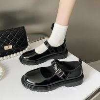 Mary Jane Shoes Shallow Mouth Small Leather Shoe Japanese Style Lolita Shoes for Women Cute Bow Princess Shoe Student Dress Shoe 38