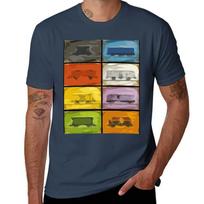 Ticket to Ride Trains TShirt Lightweight Cooling Short Sleeve Tee XL brown