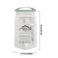 1,5 l / 2,0 l vandens talpyklė stovyklavimui, sandari vandens saugojimo talpyklės krepšys, dviračių drėkinimo kuprinė, PEVA žygio vandens saugojimo krepšys white