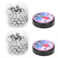 200Pcs Nail Polish Shaker Beads 304 Stainless Steel Ball AntiAcid Hand Tools 3 16 gray