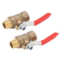 2Pcs Ball Valve 1 4 2 Points Multilayer Silicone Corrosion Resistance Durable Air Compressor Accessories
