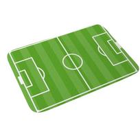Creative Green Football Court Pattern Doormat Non-slip Absorbent Football Field Floor Mat Rectangular Flannel Small Rug Entryway