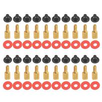 60Pcs Computer PC Case Motherboard Riser Screws 6-32-M3 Insulation Washers For Case Fans 6.5mm Brass Standoff