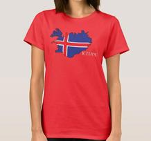 Iceland Flag Map TShirt 100 Cotton ONeck Short Sleeve Summer Casual Mens Tshirt Streetwear 3XL red