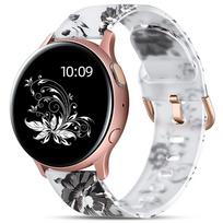 20mm Bracelet Soft Silicone Bands For Garmin Vivoactive 5 3 Venus SQ 2 Plus/Forerunner 165 265 645 Transparent Strap For Vivoactive 5 gray
