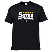 Football Manager 5 Star Potential T-Shirt Blouse quick drying sweat Aesthetic clothing mens clo L black