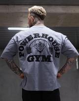 Iron Herritage Gym Fitness Training Oversized Retro T-Shirt Cotton Graphic Tee Men Women Summer XS black