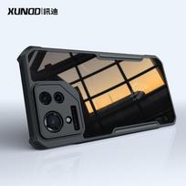 TPU Shockproof Case ASUS ROG Phone 9 Pro Black Semi-Transparent Bumper With Air Cushion Design ASUS ROG 9 Pro gray