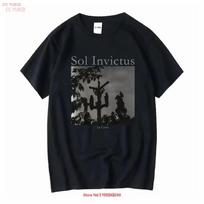 Sol Invictus La Croix T Shirt Music Band Rock Punk Metal Tee Vintage Designer Clothes Homme Breathable Vintage 3XL gray