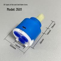 Kitchen Sink Faucet Hot/Cold Ceramic Valve Core Mixer Switch Repair Parts Default Model