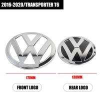 VOLKSWAGEN VW Automobilio Priekinės Grotelių Emblema Galinio Bagažinės Dangčio Logotipo Lipdukai Apdaila Volkswagen Transporter T6 2016 2017 2018 2
