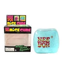 Nice Cube Squishy Toy Pink Glow In The Dark Slow Rising Squeeze Non-Toxic Relief Fidget Sensory Calming Anti-Anxiety Gift