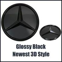 Style Front Grill Chrome Star Emblem Fit For Mercedes Benz CLA-Class W118 2020-2023 CLA200 CLA250 CLA35 AMG black