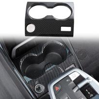 For BMW X1 U11  2024 2025 / IX1 -2025 Car Accessories ABS Carbon Fiber Style Interior Front Water Cup Holder Cover Trim right hand drive