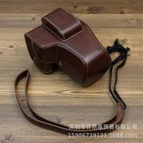 Canon EOS 200D II DSLR Camera Shoulder Bag PU Leather Case Men Women Lightweight Protective Cover Coffee black