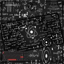Equation Large Mouse Pad Pc Gamer Math Chemistry Physics Objects Gaming Accessories Teclado Mat Desk Mat Laptop Extended Hybxaxc 800x300x2mm black