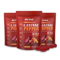 Kajeno pipirų 12-in-1 papildas su berberinu ir burokėlių šaknimi (180 minkštųjų gelių) 3pack