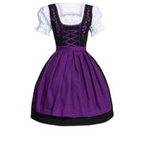 Vokietijos alaus didelio dydžio moteriški Dirndl suknelės Oktoberfest Colker kostiumai XXL blue