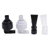 Aquarium Pump Duckbill Nozzle 360 Degree Rotating Efficient Use Cushioning Water Outlet Pipe Nozzle white