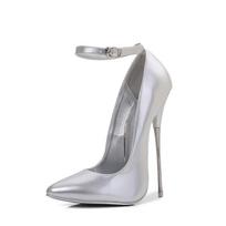 Anti-string performance kojų batai stiletto lova seksas aukštakulniai imperatoriškos sesers stiliaus smailūs stiletto seksualūs didelio dydžio batai 40 sidabras