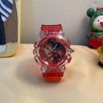 Nezha & Ao Bing Colorful Luminous Kids' Cartoon Watch gray