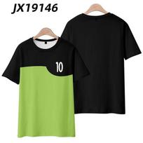 Animacinis Ben10 Alien Force 3D spausdintas marškinėlis moterims vyrams vasarinis trumpomis rankovėmis viršus vaikiškas juokingas Cosplay Ben Tennyson marškinėliai kostiumas 4XL green