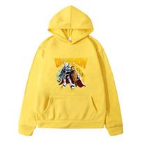 Kids Clothes Digimon Print  Anime Hoodie Fleece Sweatshirt Autumn Boys Girls Pullover Y2k Casual Sports Hoodies 130 geltona