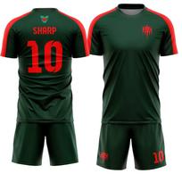 World Cup Summer Men's Football Jersey Set Fashion Breathable Football Lovers XL black