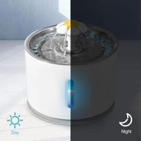 Automatic Cat Water Fountain, 81oz/2.4L Dispenser with Filter, Pets Small Dog Electric Healthy gray