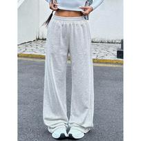 Lazy Wind High-waist Casual Pants for Women In Spring and Autumn New Loose Drape Versatile Trousers S gray