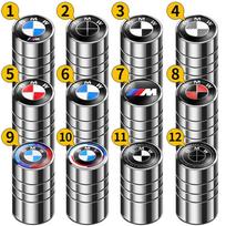 BAIN7 4PCS Metal Car Wheel Tire Valve Air Stem Cap For BMW M Performance M3 M5 M6 F01 G20 X1 X2 X3 X5 E60 F10 F30 E39 F20 E87 E92 G30 Style 12