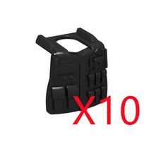 MOC City Building Blocks Weapons Accessories Special Forces Tactical Vest Armor Body Figure Helmet Equipment Pack Brick K062 black