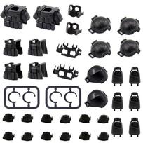 MOC City Building Blocks Weapons Accessories Special Forces Tactical Vest Armor Body Figure Helmet Equipment Pack Brick K062 black