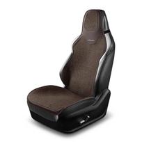 Universalus lino automobilio sėdynės užvalkalas Keturiems sezonams Automobilio lino patogus kvėpuojantis neslystantis užvalkalas Pagalvėlė SUV automobilio sėdynės apsauga 1pc brown one-piece