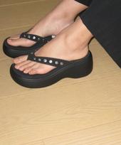 Byothers Luvie Grommet Flip Flop Black/240 beige